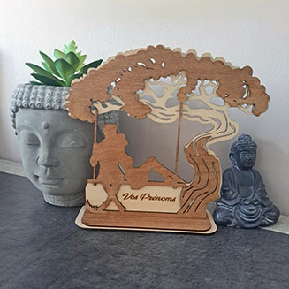 Cathy Crafty gravure laser personnalisée bois verre ardoise manche normandie