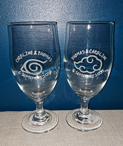 Cathy Crafty gravure laser personnalisée bois verre ardoise manche normandie