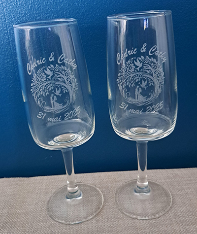 Cathy Crafty gravure laser personnalisée bois verre ardoise manche normandie